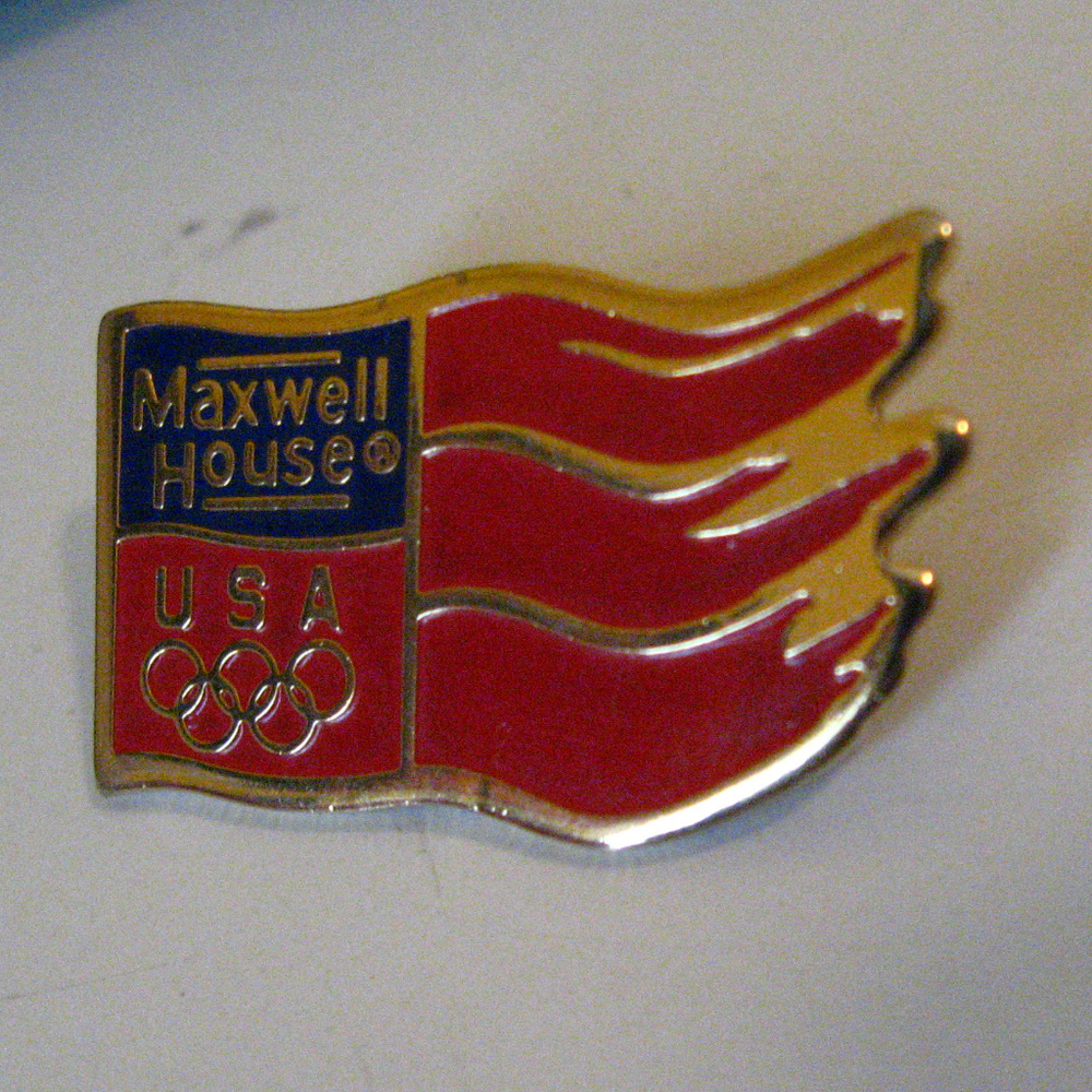 Maxwell House Coffee Vintage Olympic Games Pin